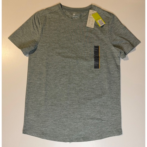 all in motion Other - All in Motion Mens Soft Stretch Tee Olive Green Heather Workout Shirt Small NWT